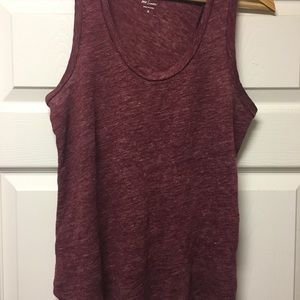 J Crew Tank top Woman’s Small Linen scoop neck